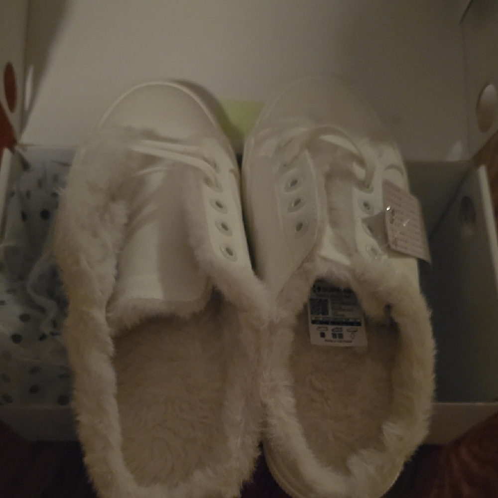 White Plush Lined Sneaker's Cozy Comfort